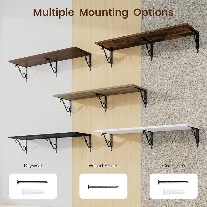 RICHFOCUS 12 Inch Deep Floating Shelves - Image 6