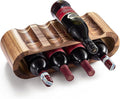 BLUEWEST Wooden Countertop Wine Rack – 8-Bottle Acacia Wine Holder Stand – by BLUEWEST
