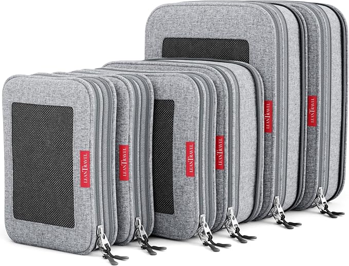 LeanTravel Compression Packing Cubes by LeanTravel