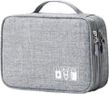 Lanola Travel Cable Organizer Bag, Electronic Accessories Case Portable Double by Lanola