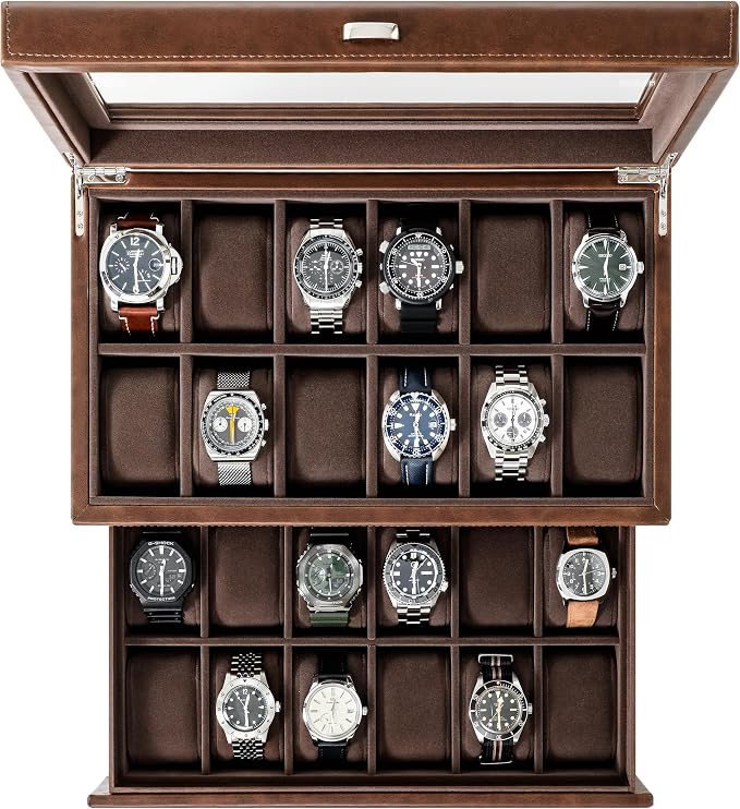 TAWBURY 24 Slot Watch Box for Men by TAWBURY