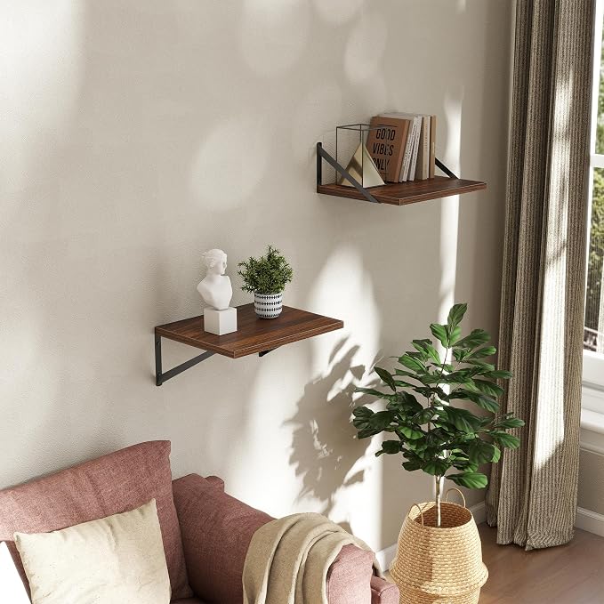 Deep Floating Shelves Wall Mounted, Living Room, Office - Image 2