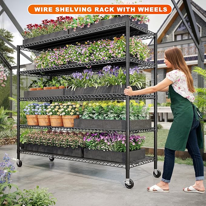 REIBII 85.7"H Garage Shelving 2998LBS Storage Shelves - Image 7