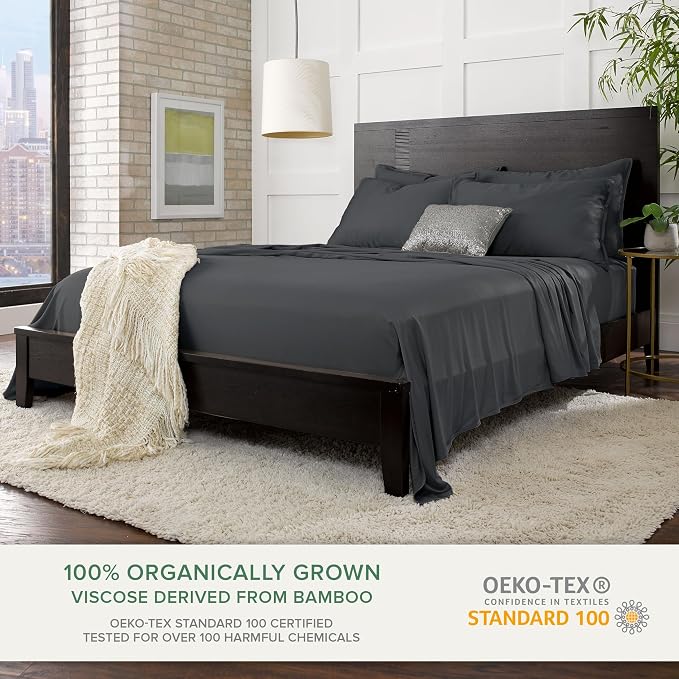 King Pillowcases by Pure Bamboo, Genuine 100% Organic Viscose Derived from - Image 3