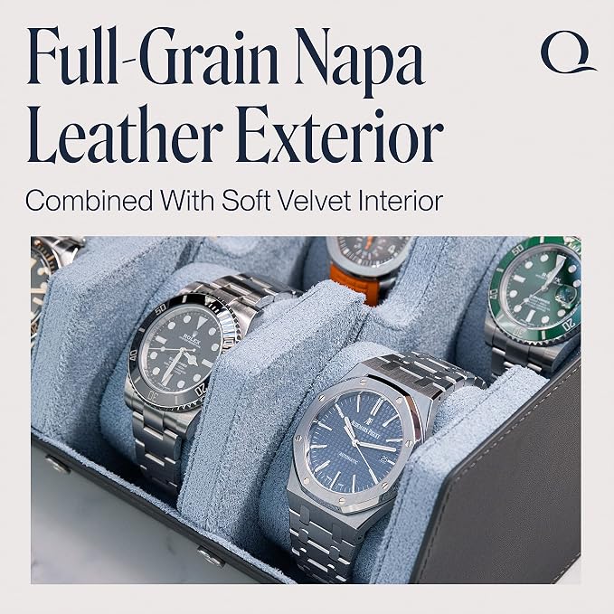 QWATCHBANDS Napa Leather Watch Case - Image 2
