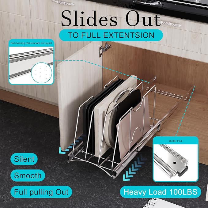 Pull Out Cookie Sheet Organizer - Image 3