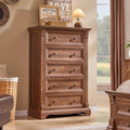 T4TREAM Farmhouse 5 Drawer Dresser by T4TREAMFurniture