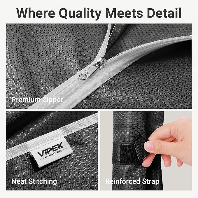 VIPEK V4C Garment Rack with Cover, Heavy Duty Portable Closet Adjustable Metal - Image 4