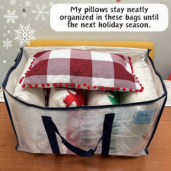 VENO 10 Pack Moving Bags and Large Christmas Storage Bins - Image 2