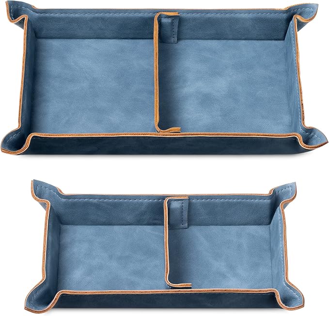Navaris Faux Leather Tray Set - Image 7