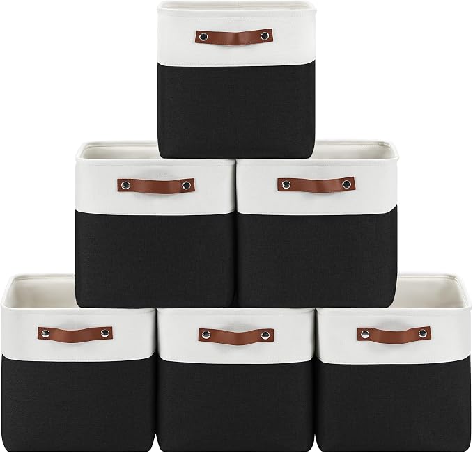 Foldable Storage Cubes 11x11 Inch, Collapsible Storage Basket by Patvingot