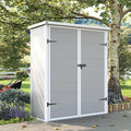 UDPATIO 38 Cu.ft Vertical Storage Shed, 4.3 ft x 5.6 ft Resin Outdoor Shed by UDPATIO