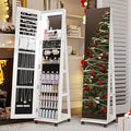 HNEBC 360° Swivel Mirrored Jewelry Armoire by HNEBC
