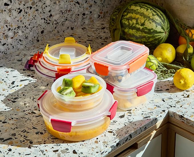 Joseph Joseph Nest Lock 16-piece Plastic BPA Free Food Storage Container Set - Image 2