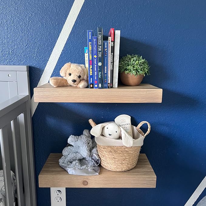 joelsantiques - 18 Inch Wooden Floating Shelves - Image 2