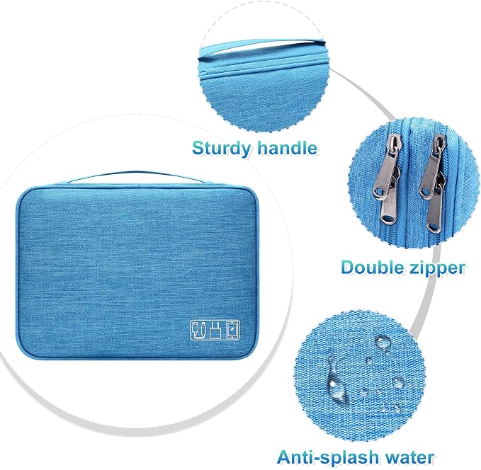 CILLA Electronics Organizer Travel, Travel Cord Organizer Case, Compact - Image 4