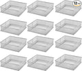 YBM HOME Silver Mesh Drawer Cabinet and or Shelf Organizer Bins, School Supply by YBMHome