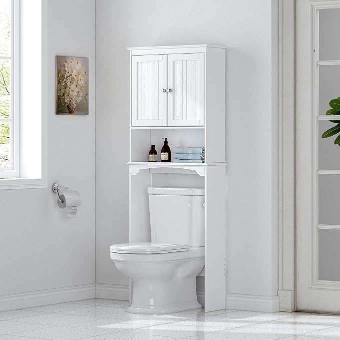 Spirich Over The Toilet Storage Cabinet, Bathroom Shelf Over Toilet, Bathroom - Image 4