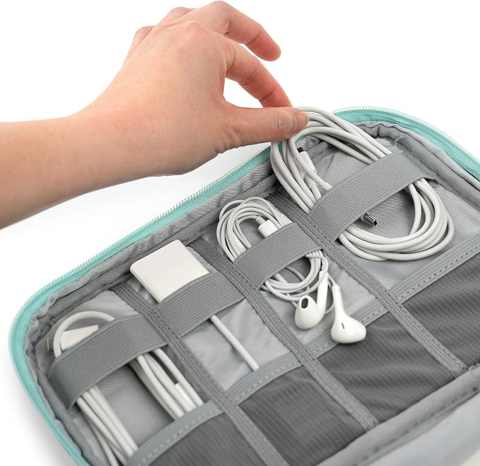 PAVILIA Soft Electronic Organizer Travel Case, Travel Cord Organizer Bag - Image 4