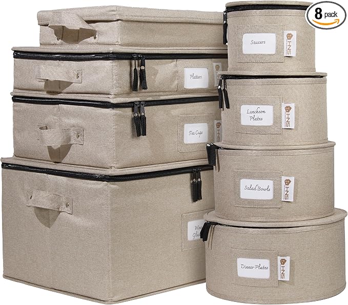 Hard Shell China Storage Containers 8-Piece Set Moving Boxes by HOLDN%E2%80%99STORAGE