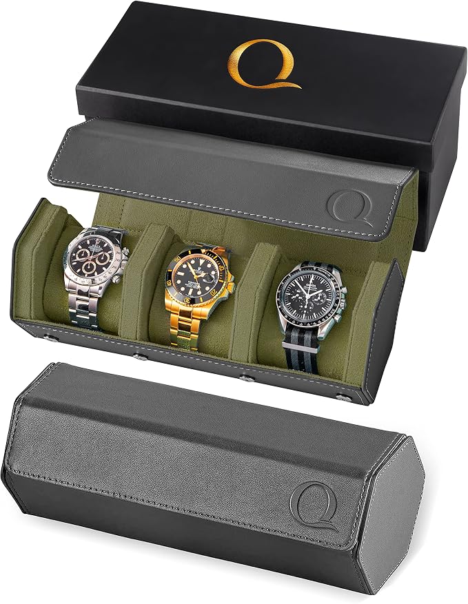 QWATCHBANDS Napa Leather Watch Rolls by QWatch
