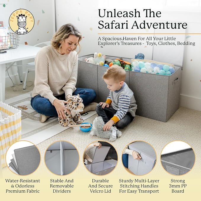 Zebra Baby Toy Storage Organizer - Image 4