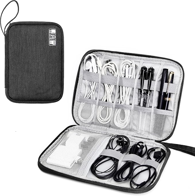 SELLYFELLY Travel Electronics Organizer Portable Cable Organizer Bag by SELLYFELLY