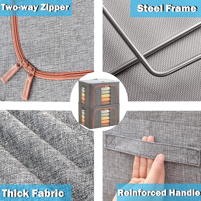 Large Capacity Clothes Storage Bags, Stackable Storage Organizer - Image 8