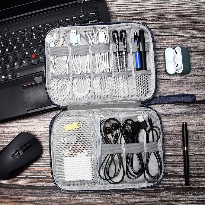 SELLYFELLY Travel Electronics Organizer Portable Cable Organizer Bag - Image 2
