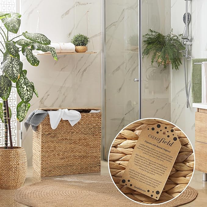 Casafield 2-Section Laundry Hamper - Image 2