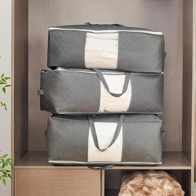 105L Extra Large Storage Bags for Blankets, King Comforters, Sheets - Image 2