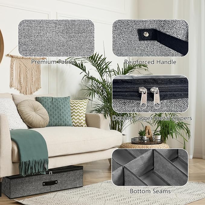 homyfort Under Bed Shoe Storage Organizer - Image 6