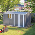 8x12 FT Outdoor Metal Storage Shed by Mulinsonfly