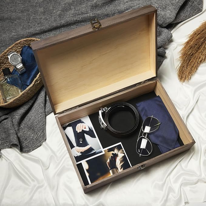 makerflo XL Black Pine Wood Memory Box - Image 4