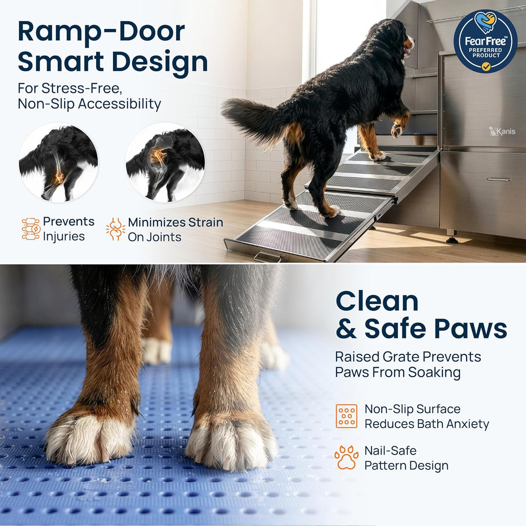 Dog Washing Station 304 Stainless Steel Pets Grooming Tub
