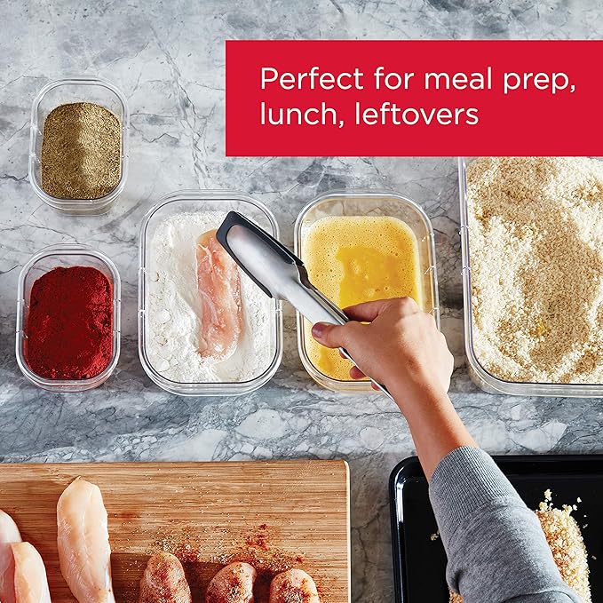 Rubbermaid Brilliance BPA-Free Food Storage Containers Multi Pack, 1.3 Cup - Image 3