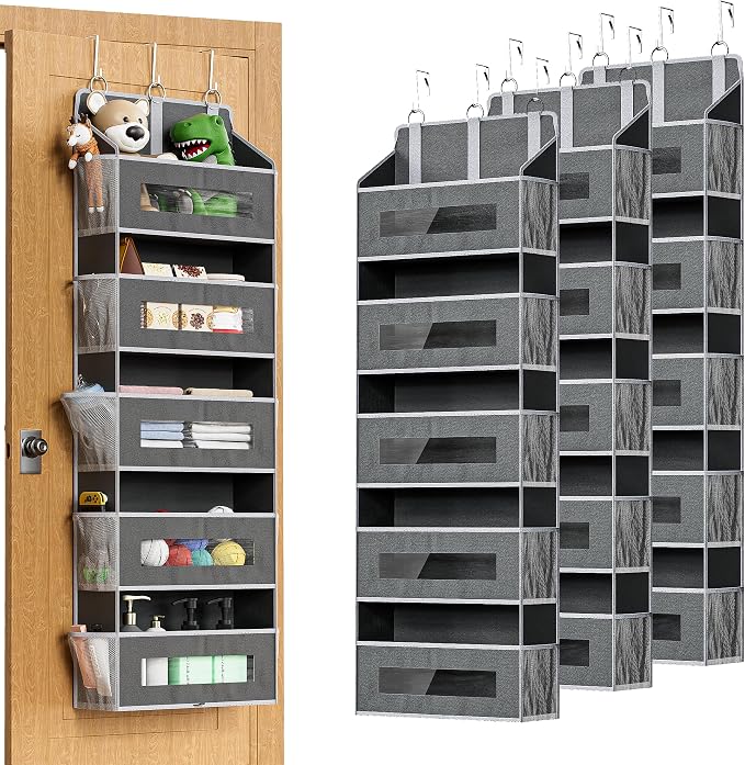 3 Packs 5-Tier Over the Door Storage Organizer by Unknown