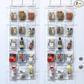Simple Houseware 2-Pack Clear Over the Door Hanging Pantry Organizer by SimpleHouseware