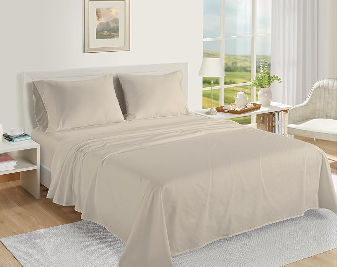 LANE LINEN Pillow Case Covers King, 100% Egyptian Cotton Sateen, Soft Cool & - Image 2