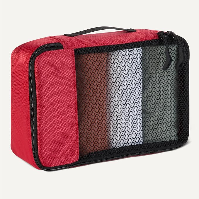 Amazon Essentials 4-Piece Packing Cubes Travel Accessories Set, Luggage - Image 4
