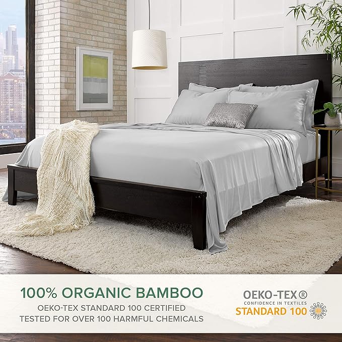 King Pillowcases by Pure Bamboo, Genuine 100% Organic Viscose Derived from - Image 3