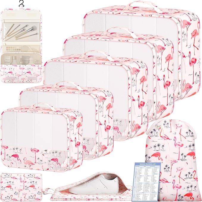 BAGAIL 9 Set Packing Cubes Luggage Packing Organizers by BAGAIL