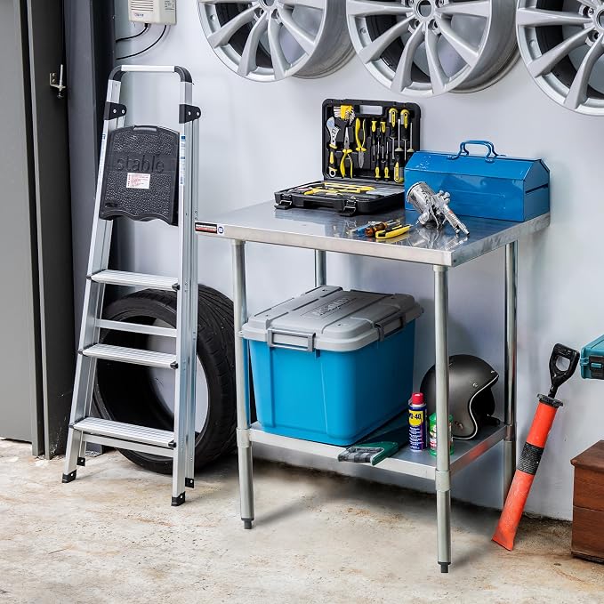 DuraSteel 30x48 Stainless Steel Work Table - Image 7