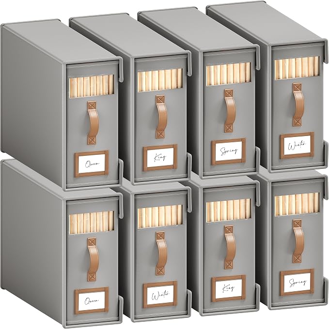 BigPonpPon 8 Pack Bed Sheet Organizers And Storage by BigPonPon