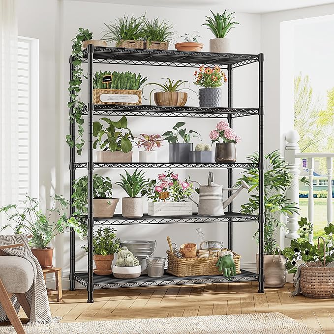 REIBII Storage Shelves 71" H Tall Wire Shelving Unit Sturdy Metal Shelves - Image 9
