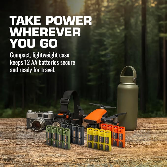 Storacell AA Battery Storage Caddy, Holds 4 Batteries - Image 8