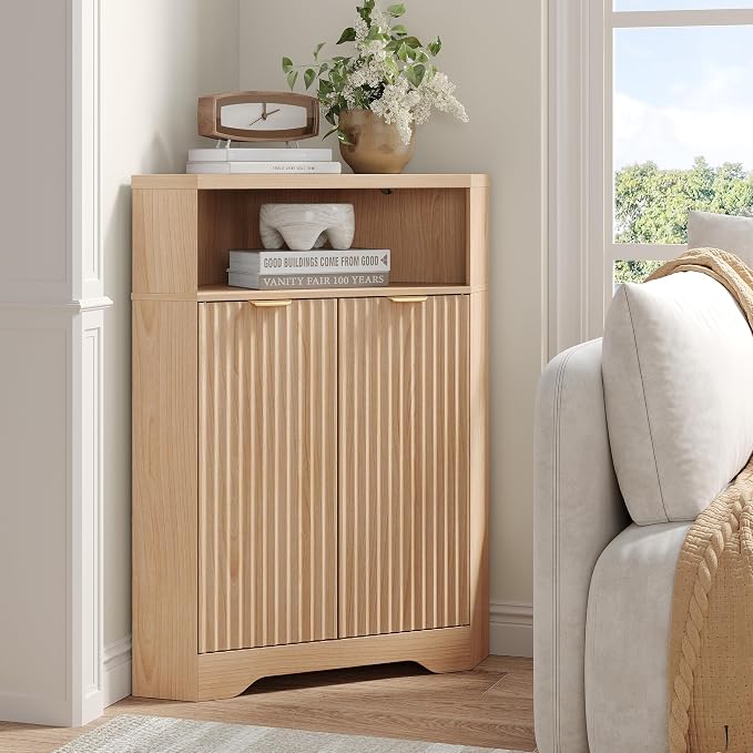 Vabches Corner Cabinet, Corner Bathroom Cabinet - Image 9