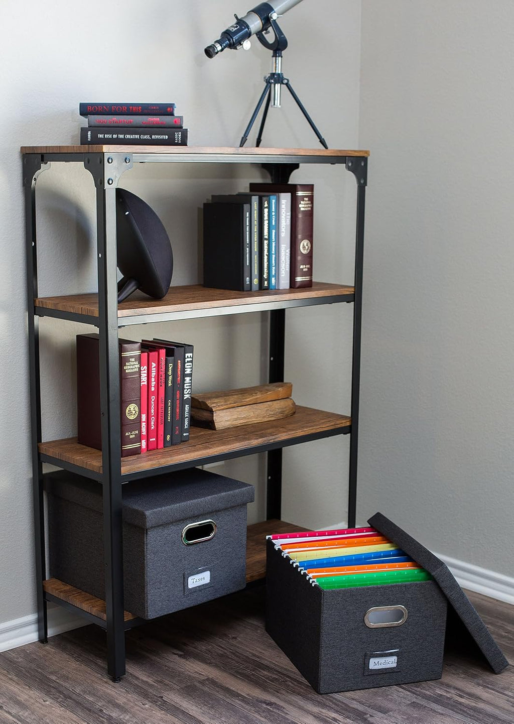 Internet's Best Collapsible File Storage Organizer | Decorative Linen
