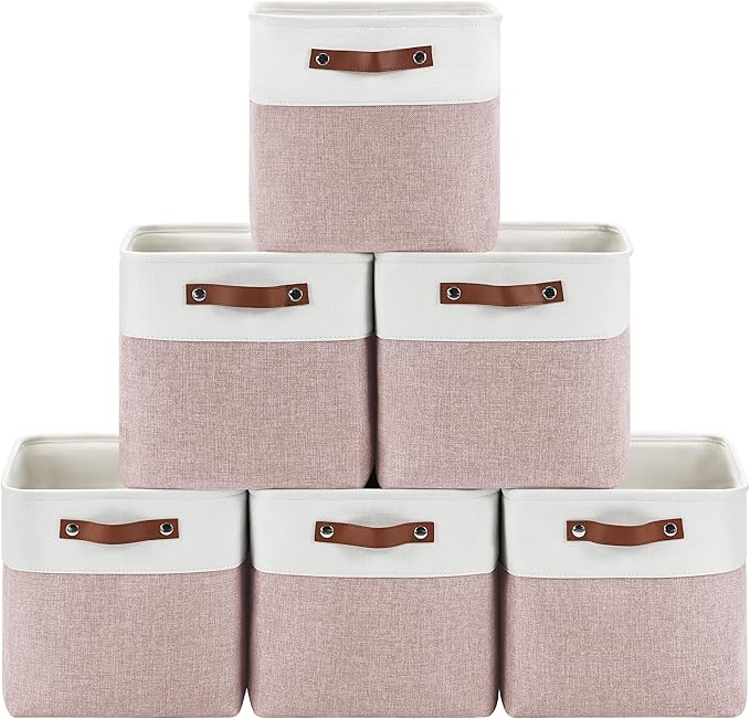 Foldable Storage Cubes 11x11 Inch, Collapsible Storage Basket by Patvingot