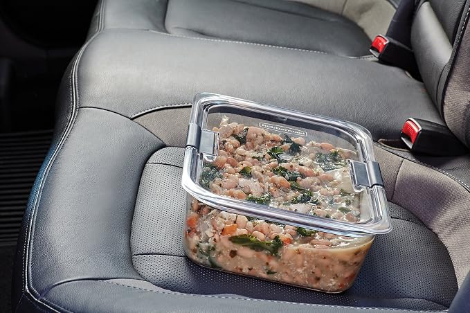 Rubbermaid Brilliance Large Food Storage Container, 9.6 Cup, Leak-Proof - Image 8